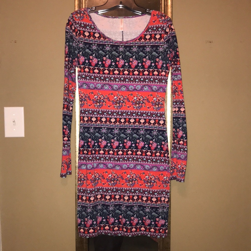 Form Fitting- Patterned Dress